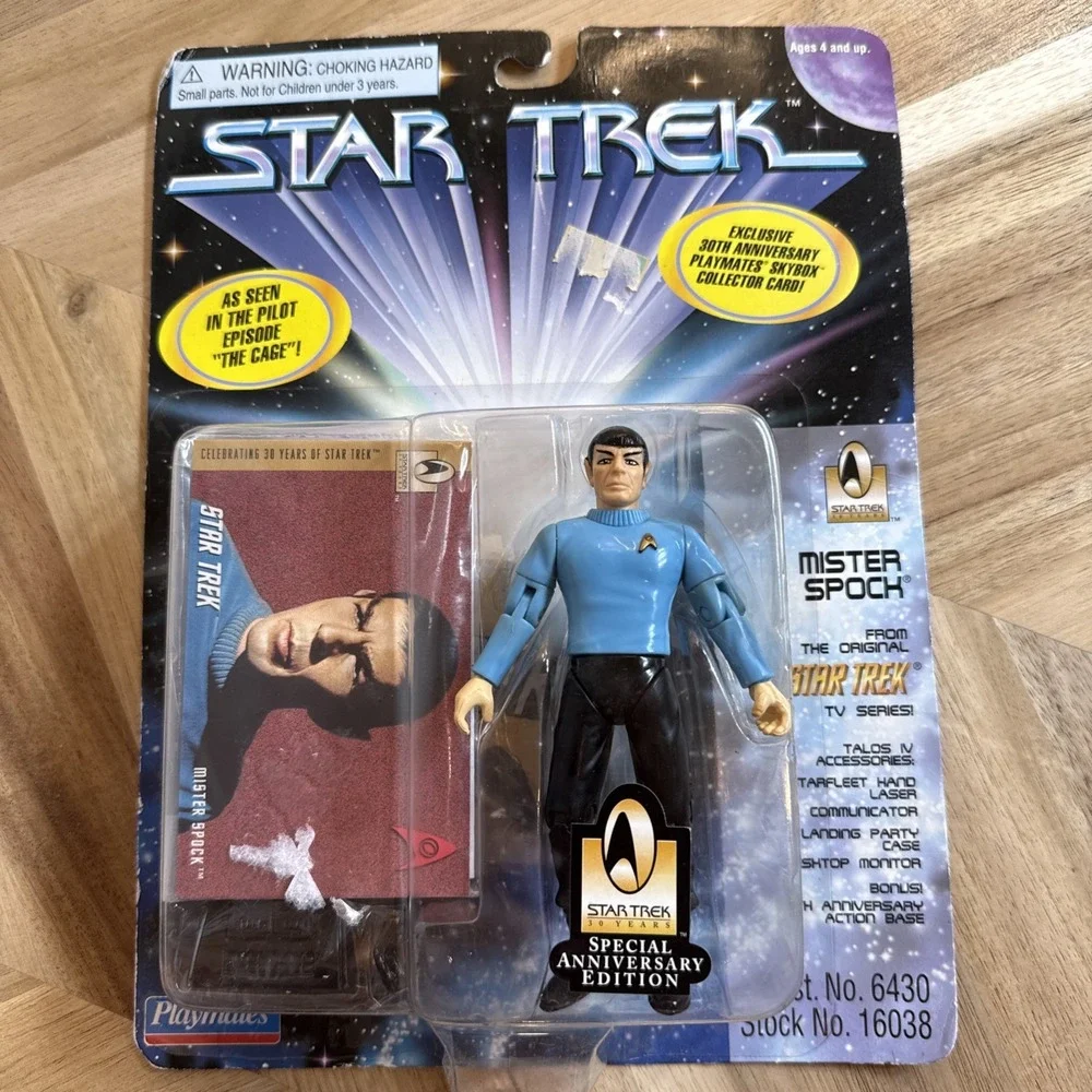 Vintage New Star Trek Mr. Spock 30th Anniversary Edition 1996 Playmates‎
